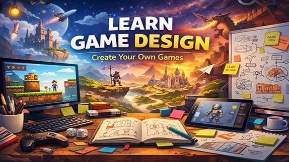 Game Design Course: A Complete Beginner’s Guide to Learning How Games Are Made